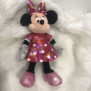 Ty Disney Sparkle Minnie Mouse Pink Plush Stuffed Toy NWOT‎
